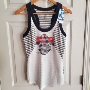 NWT Adidas NBA 4 Her Atlanta Hawks Womens racer striped tank size Medium